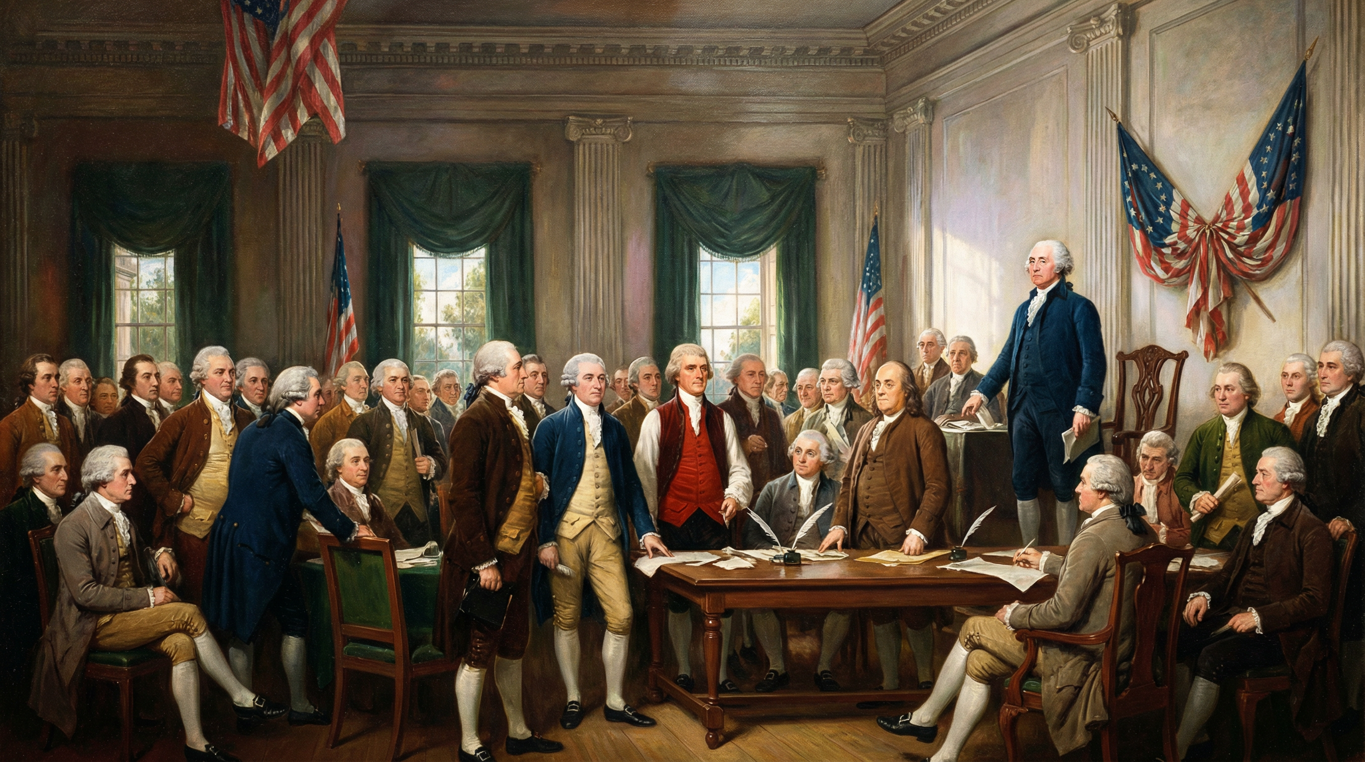 Signing of the Declaration of Independence, 1776